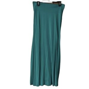 Threads 4 Thought Womans Turquoise‎ Maxi Skirt Size Large